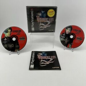 Resident Evil‎ 2 PlayStation One PS1 Complete W/ Reg Card Black Label 1998 VTG